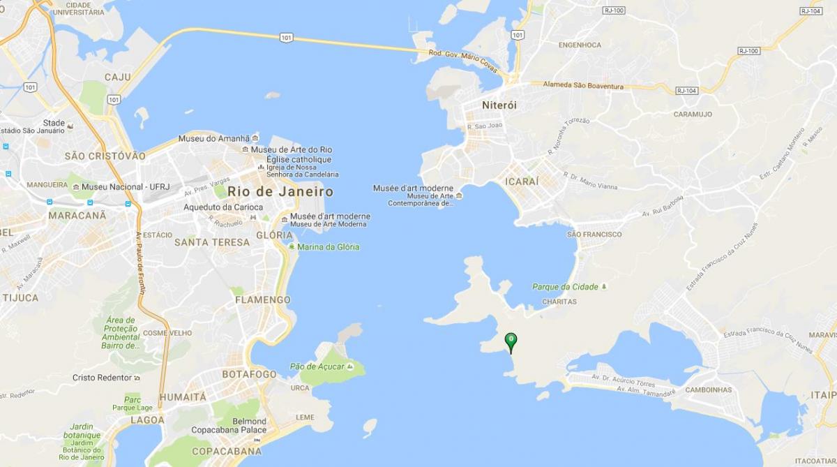 Mappa di spiaggia di Forte Imbuí
