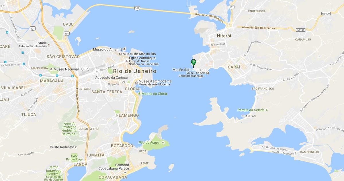 Mappa di spiaggia Gragoatá