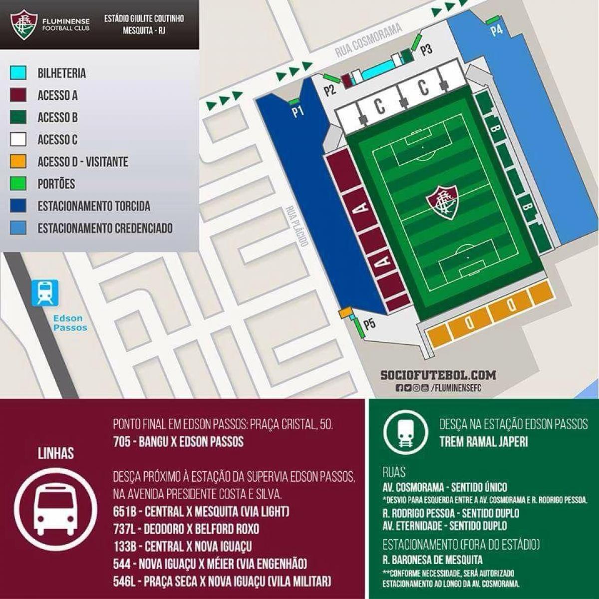 Mappa di stadio Giulite Coutinho