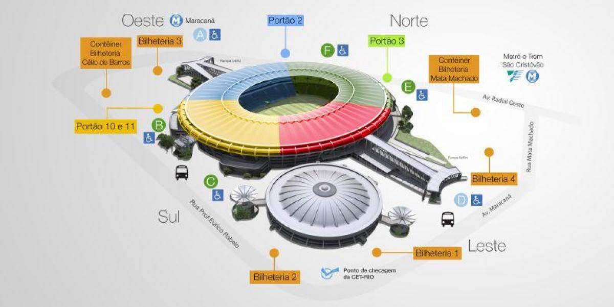 Mappa di stadio Maracana