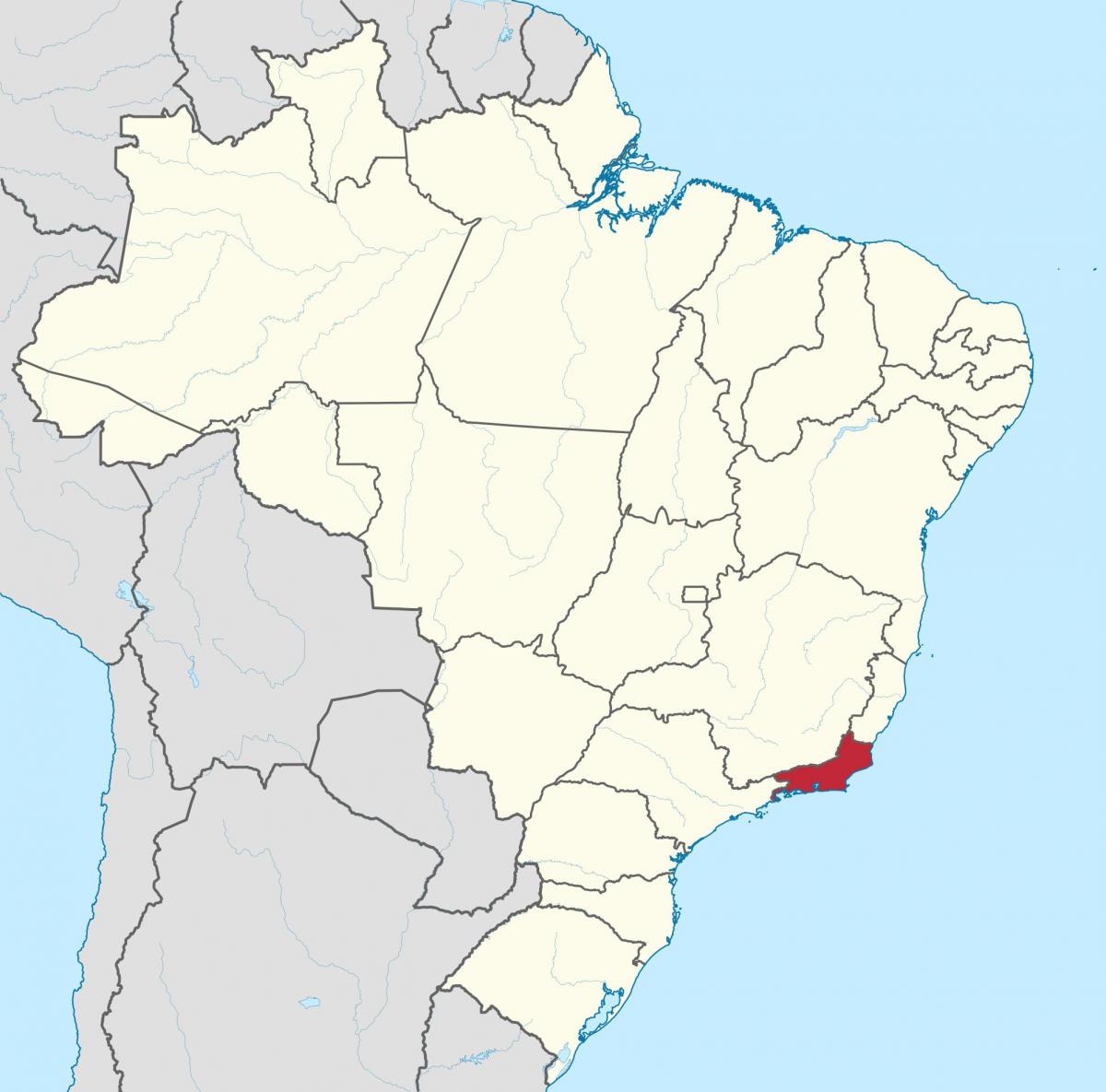Mappa di Stato di Rio de Janeiro