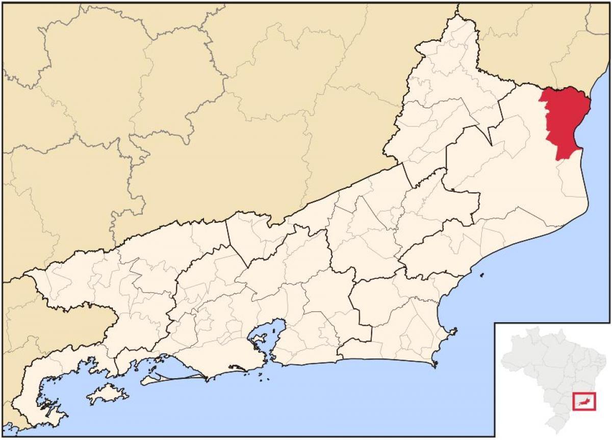 Mappa di São Francisco de Itabapoana