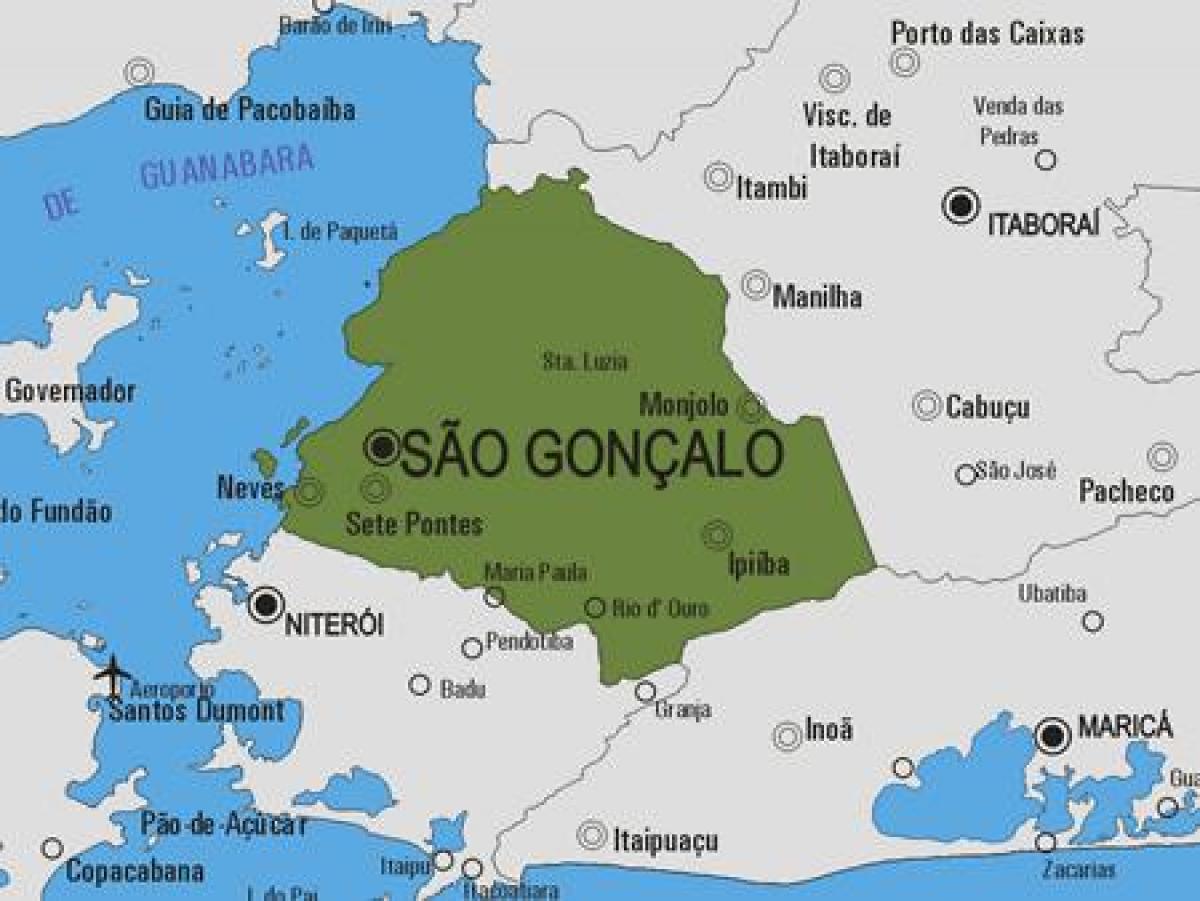 Mappa di São Gonçalo comune
