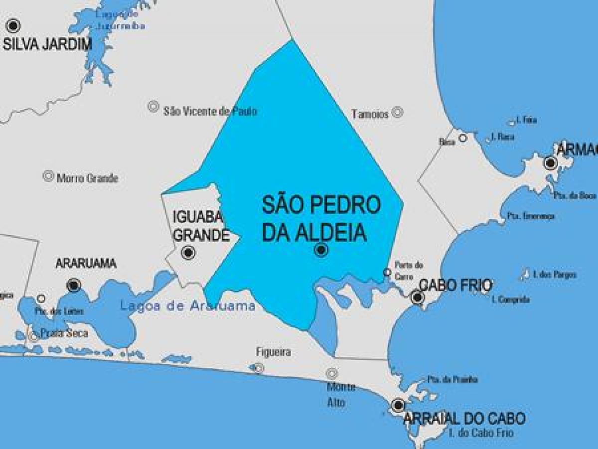 Mappa di São Pedro da Aldeia comune