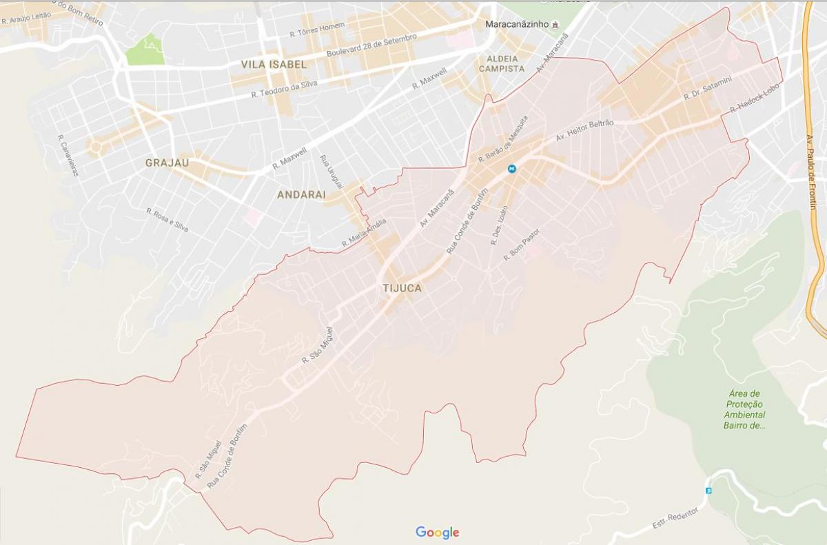 Mappa di Tijuca