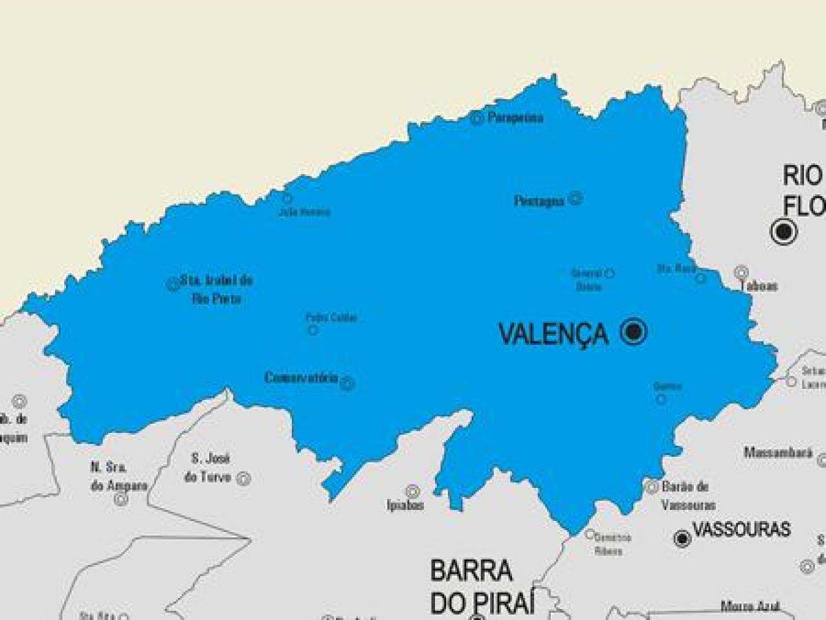 Mappa del comune di Valença
