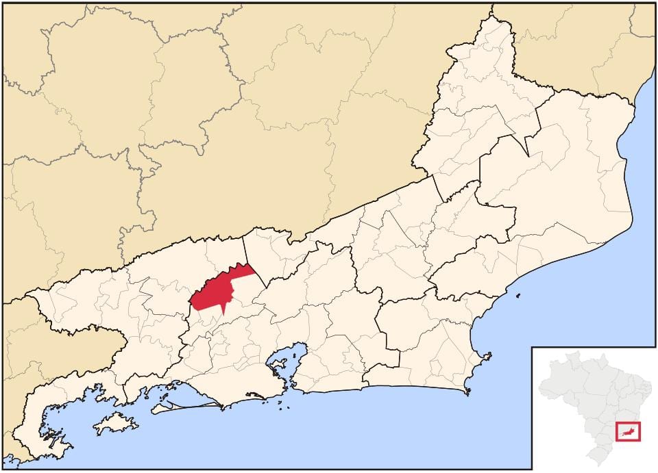 Mappa di Vassouras