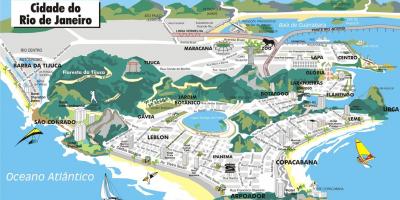 Mappa 3d di Rio de Janeiro