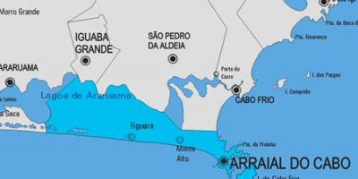 Mappa di Arraial do Cabo comune