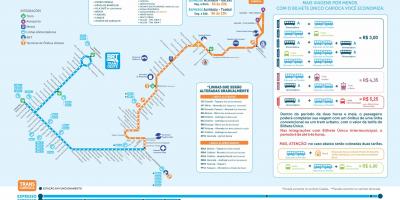 Mappa di BRT TransCarioca