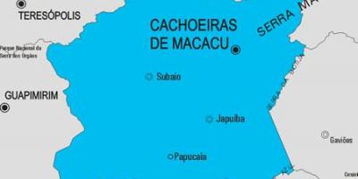 Mappa di Cachoeiras de Macacu comune