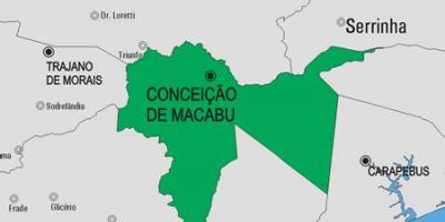 Mappa di Conceição de Macabu comune