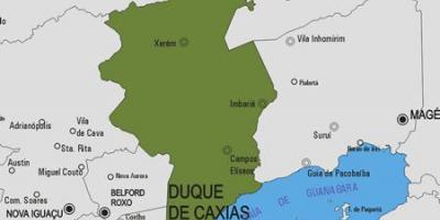 Mappa di Duque de Caxias comune