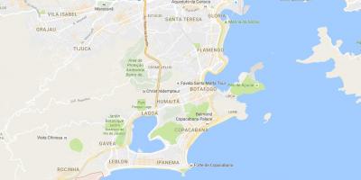 Mappa della favela Vidigal