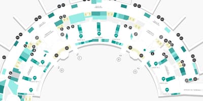 Mappa di aeroporto Galeão Terminal 2 Livello 3