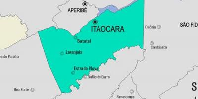 Mappa del comune Itaocara