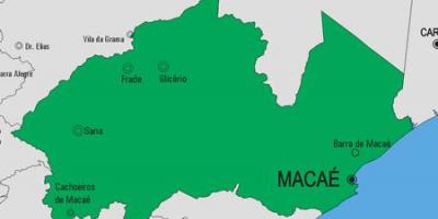 Mappa del comune di Macaé
