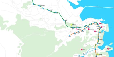 Mappa di metropolitana di Rio de Janeiro
