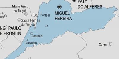 Mappa di Miguel Pereira comune