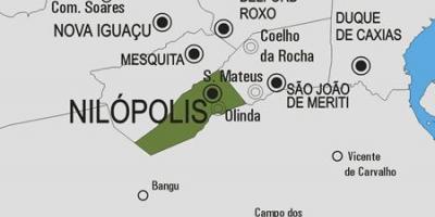 Mappa del comune Nilópolis