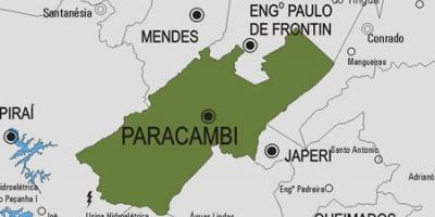 Mappa del comune Paracambi