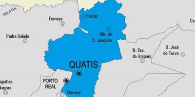 Mappa del comune Quatis