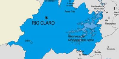 Mappa di Rio Claro comune