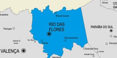 Mappa di Rio das Ostras comune