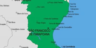 Mappa di São Fidélis comune