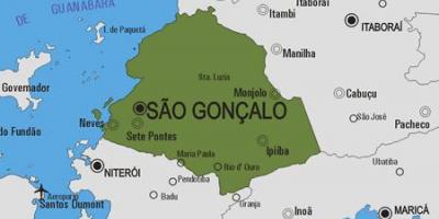 Mappa di São Gonçalo comune