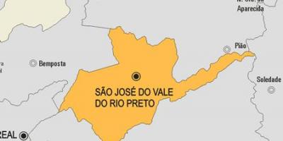Mappa di São José do Vale do Rio Preto comune