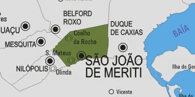 Mappa di São João de Meriti comune