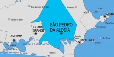 Mappa di São Pedro da Aldeia comune