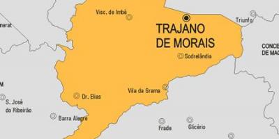 Mappa di Trajano de Morais comune
